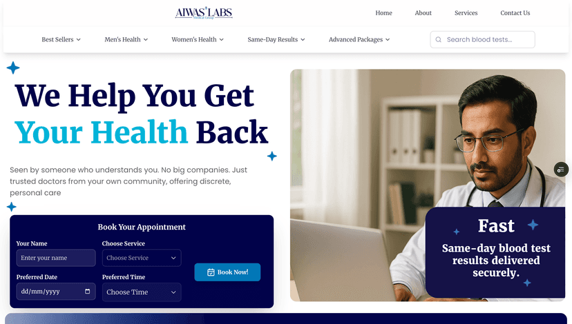 AIWAS Labs dashboard preview